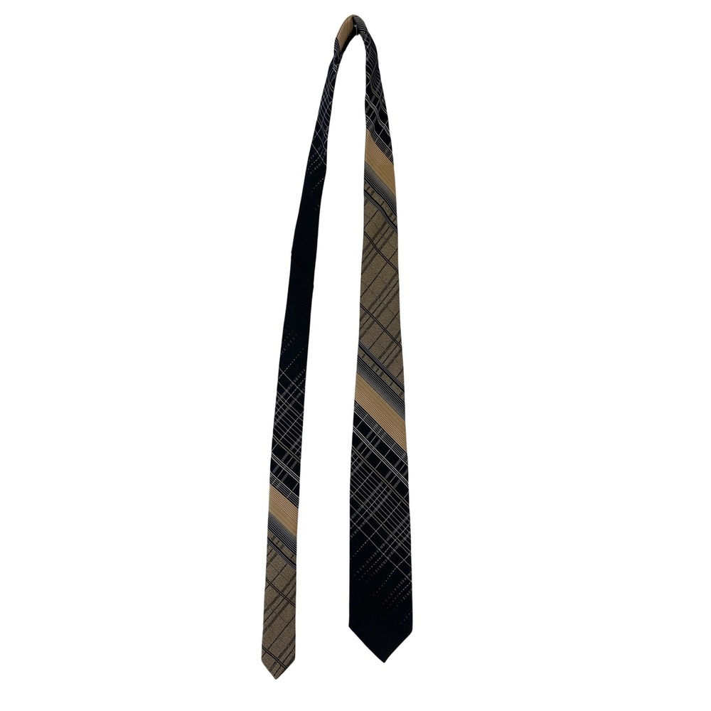 Jacques Estier Necktie Plaid Pattern Paris New York Designer‎ Tie